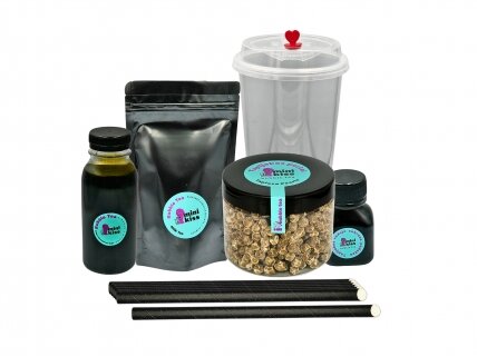 RUDOJO CUKRAUS PIENINĖS BUBBLE TEA RINKINYS 7 PORCIJOS 1 RUDOJO CUKRAUS PIENINĖS BUBBLE TEA RINKINYS 7 PORCIJOS 1
